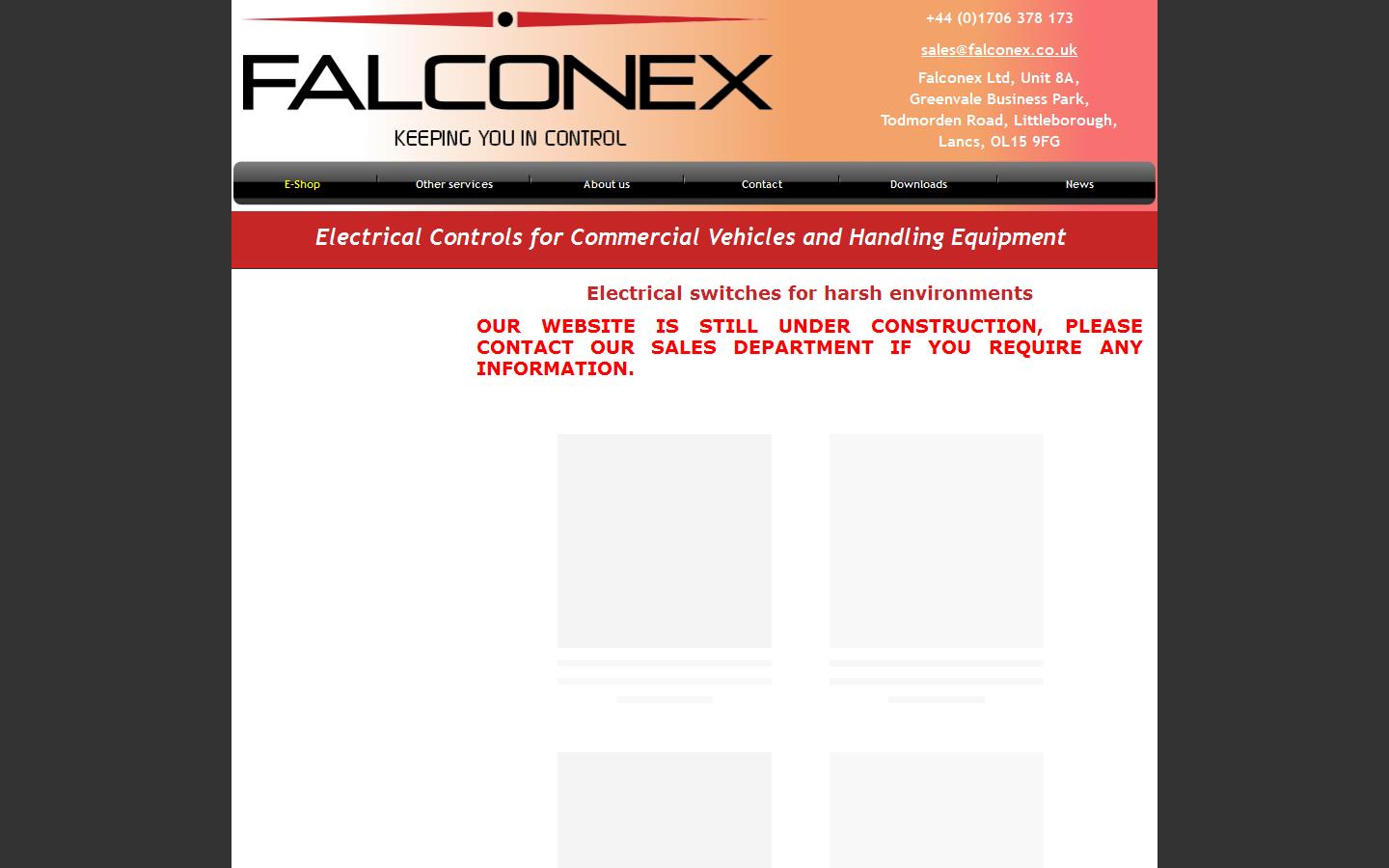 Falconex Ltd Website