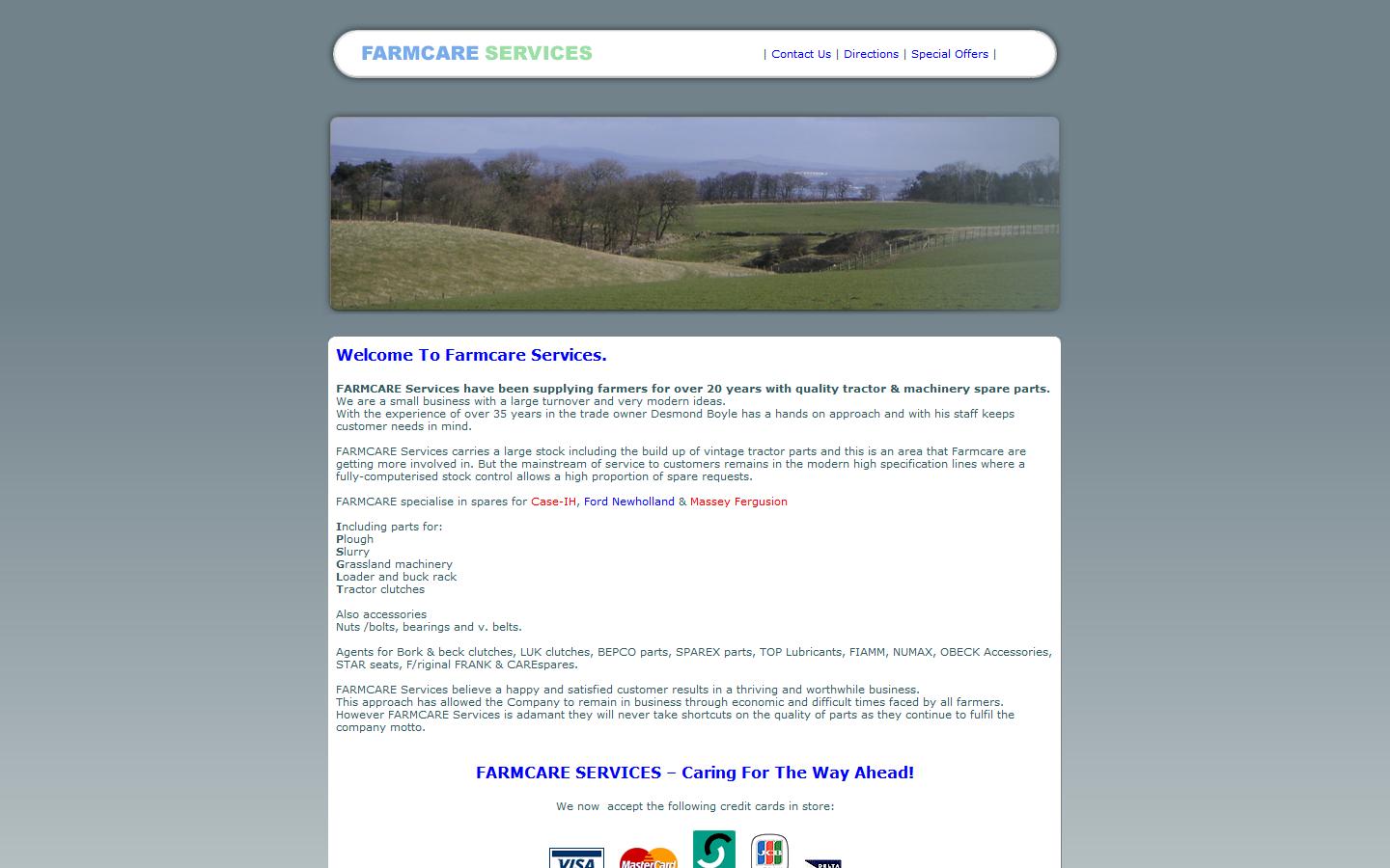 Farmcare Services Website