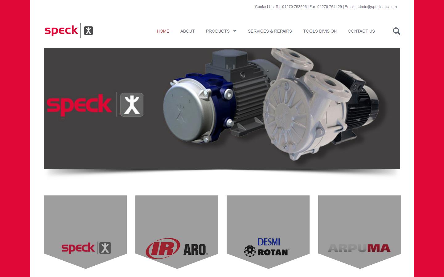 Speck Pumpen ABC Ltd Website