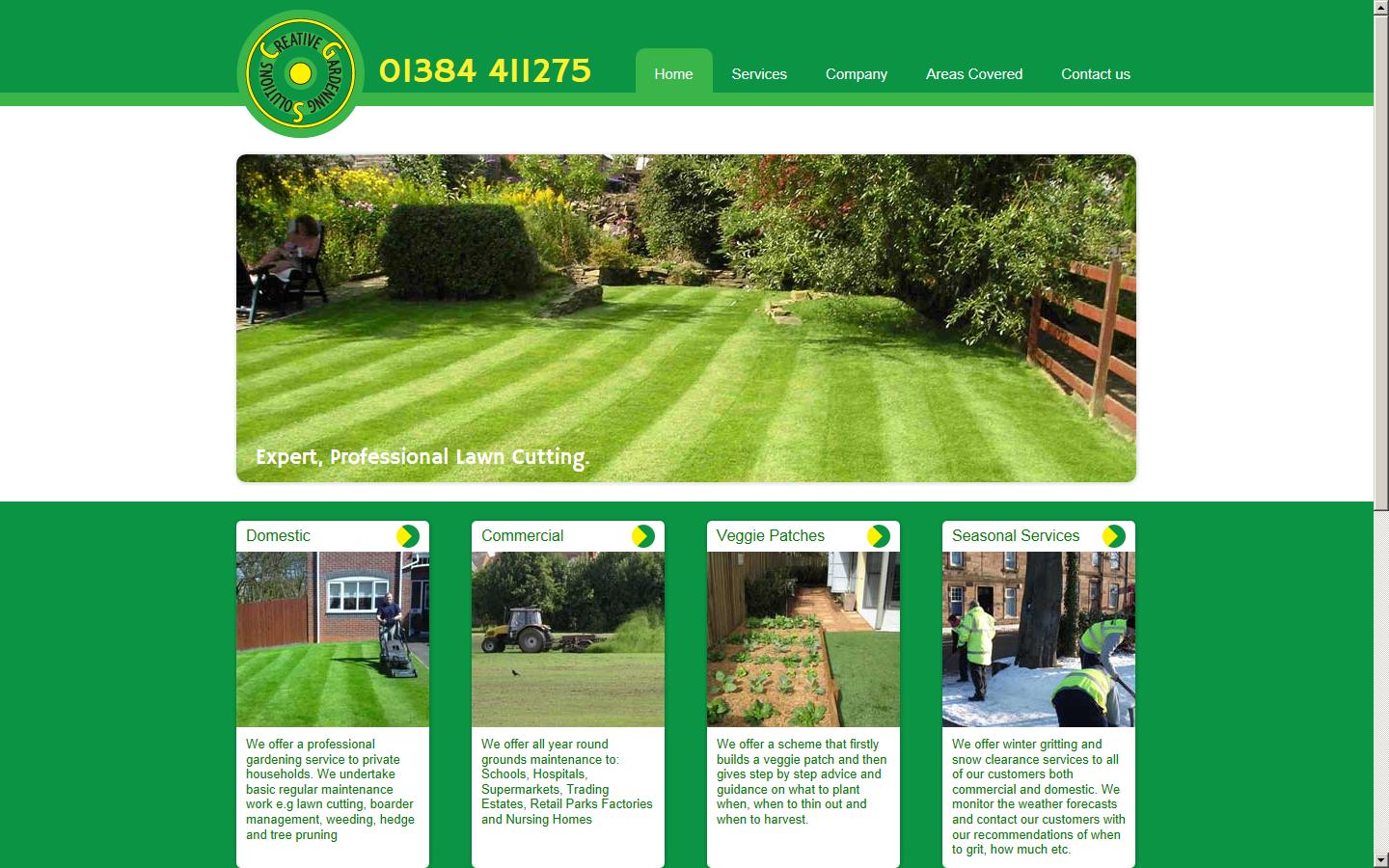 Creative Gardening Solutions Ltd Website