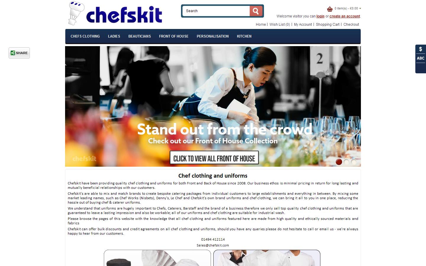 ChefsKit Ltd Website