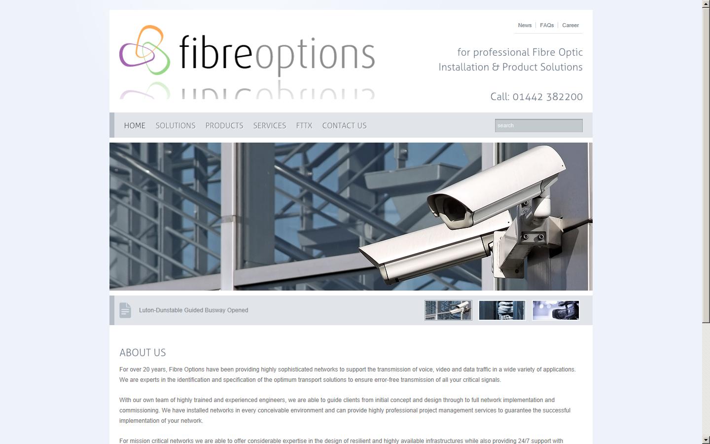 Fibre Options Ltd Website