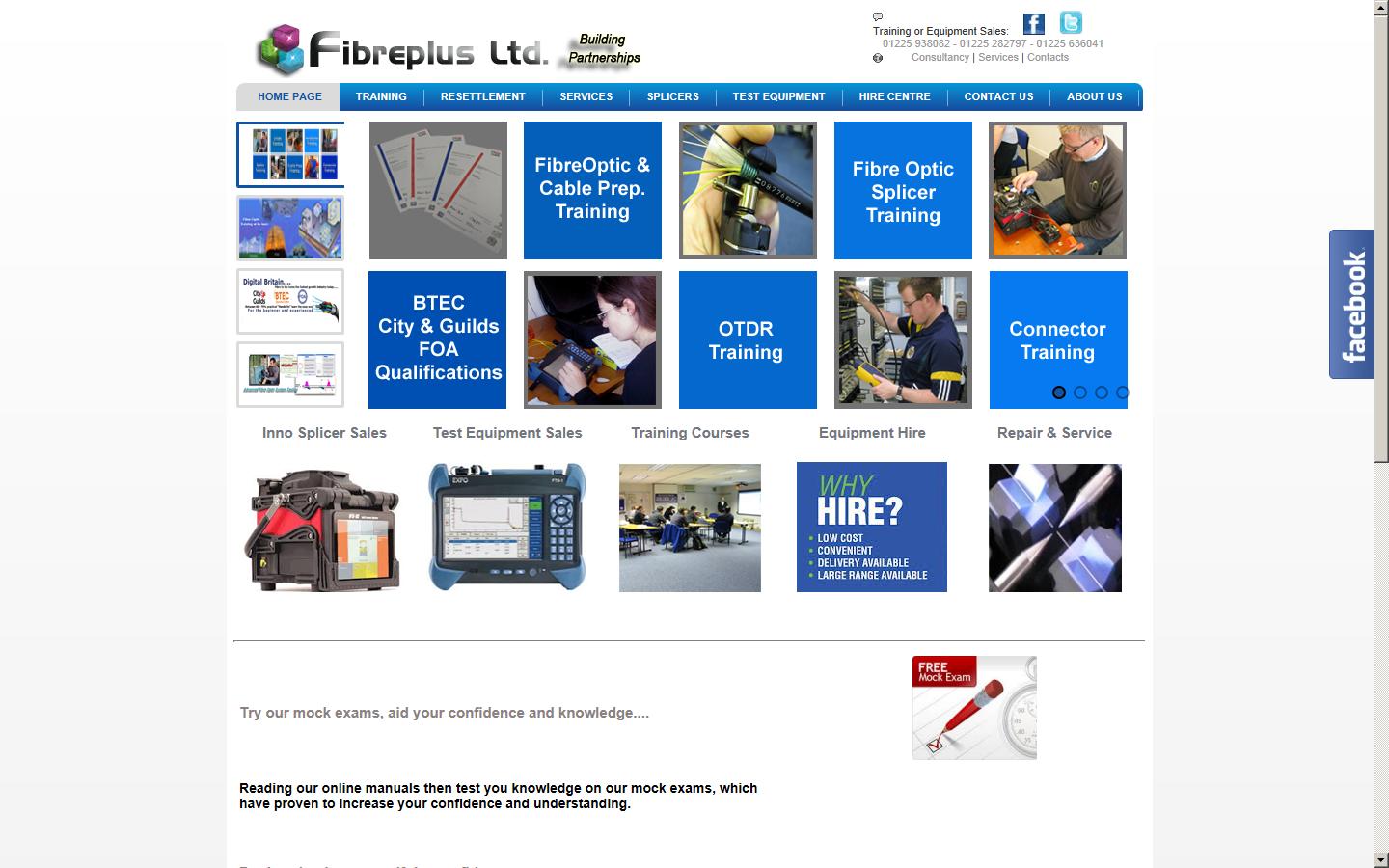 Fibreplus Ltd. Website
