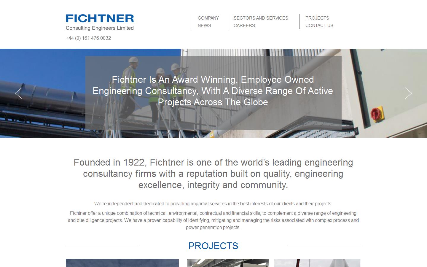 Fichtner Consulting Engineers Ltd  Website