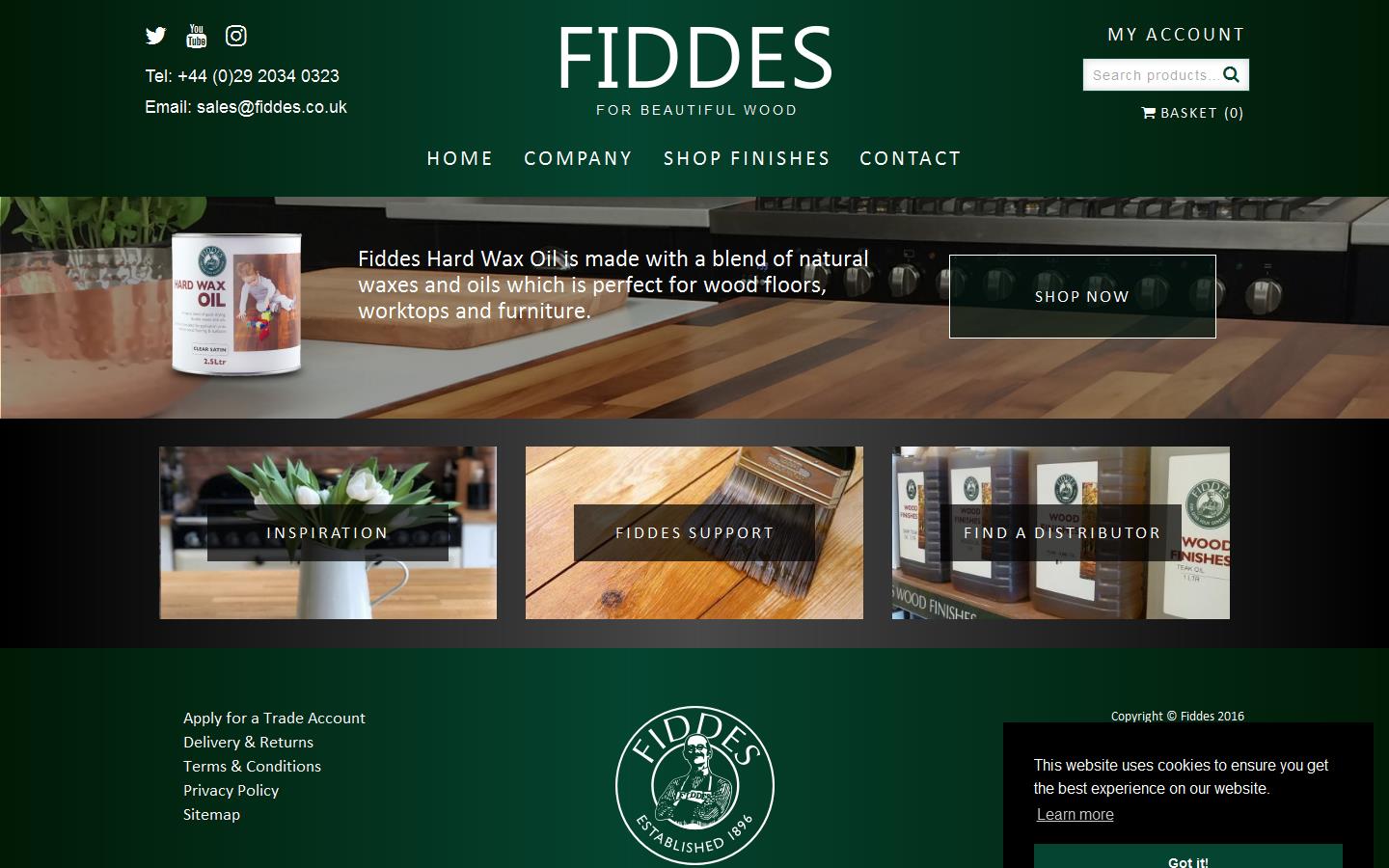 Fiddes & Sons Ltd Website
