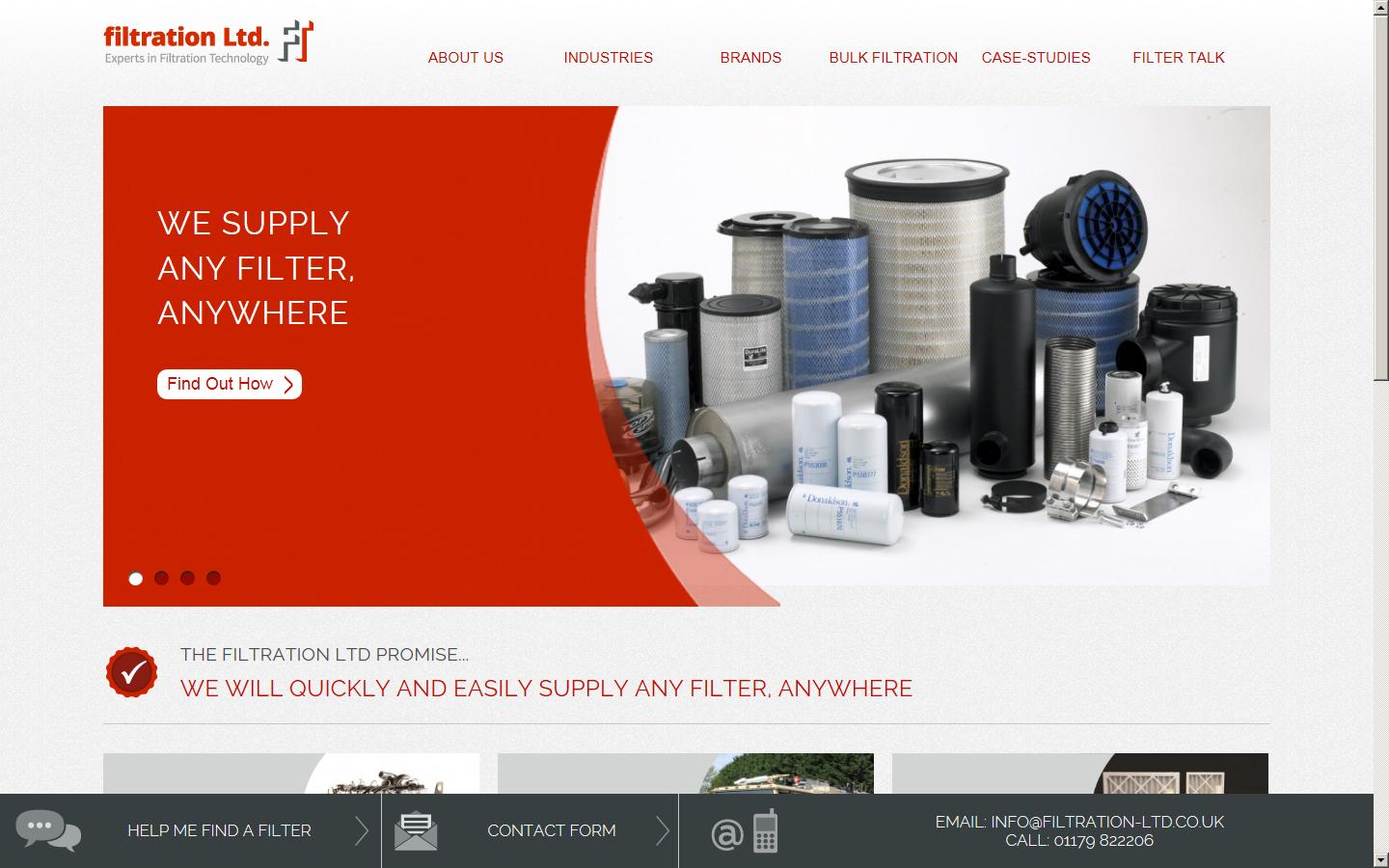 Filtration Ltd Website