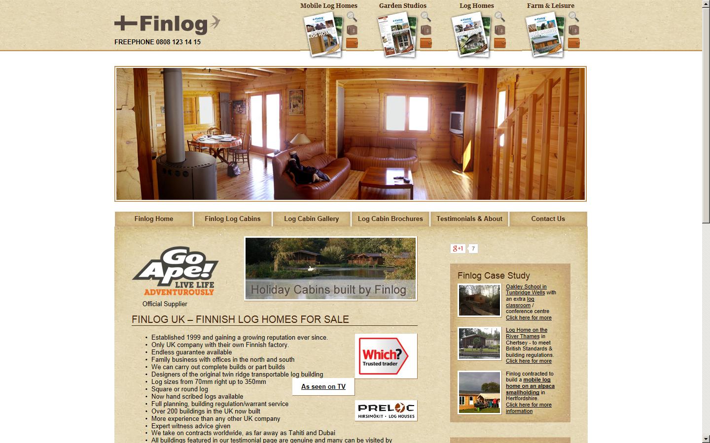 Finlog  Website