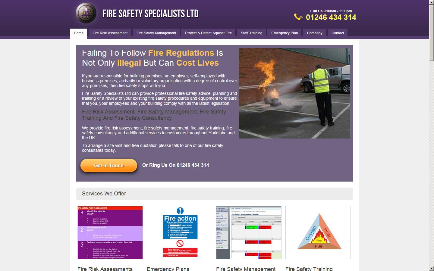 Fire Safety Specialists Website
