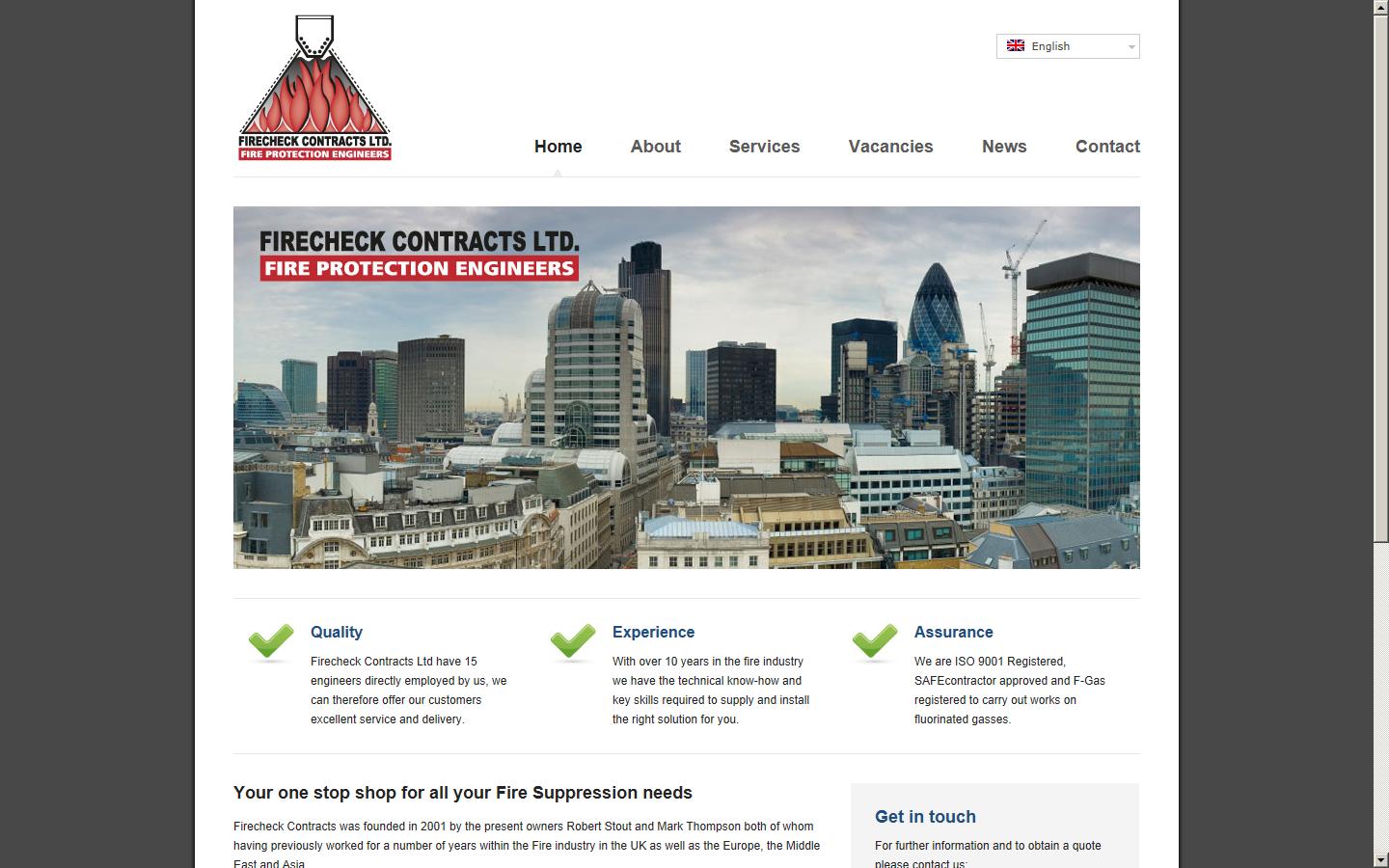 Firecheck Direct (UK) Ltd Website