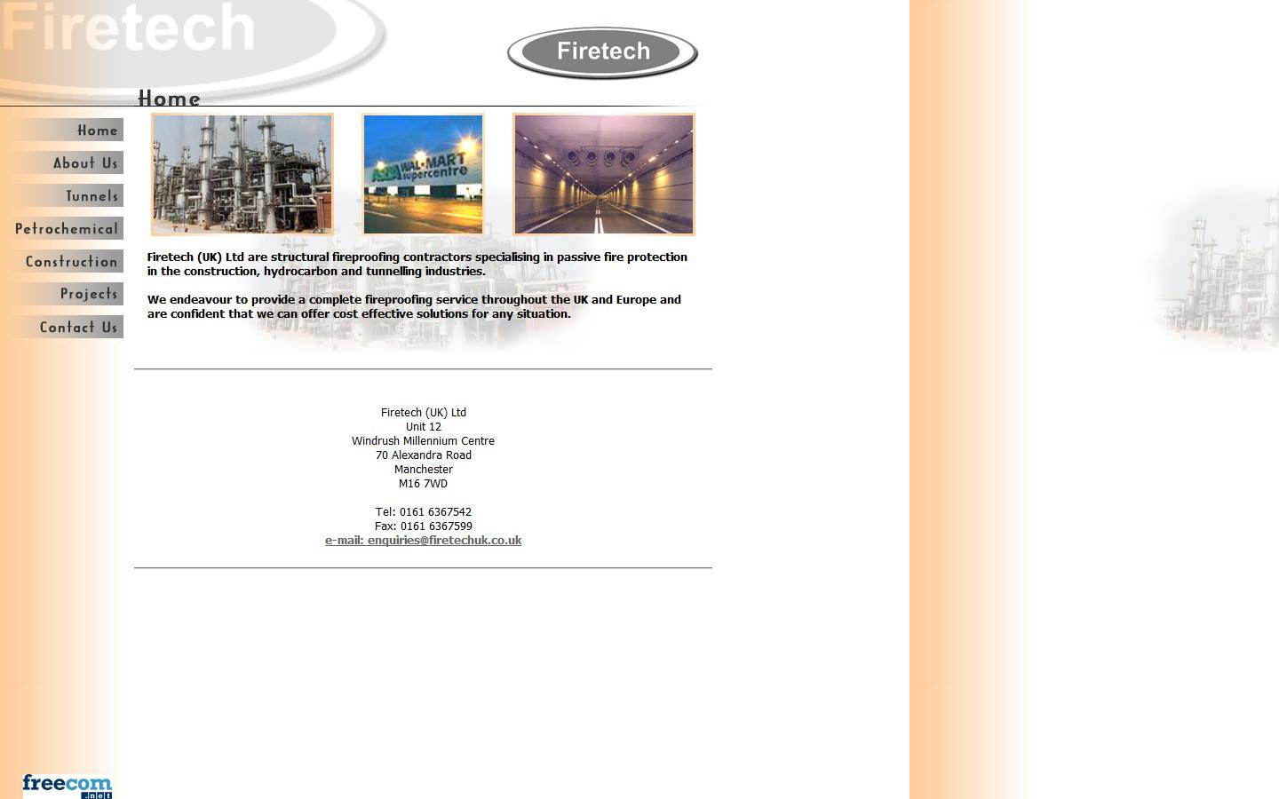 Firetech (UK) Ltd Website