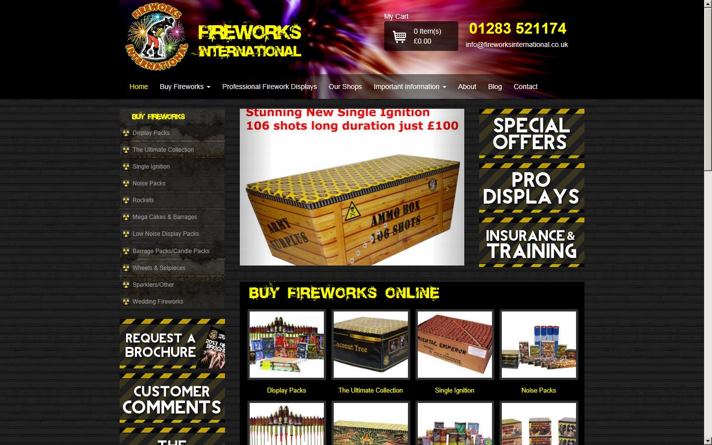Fireworks International Ltd Website
