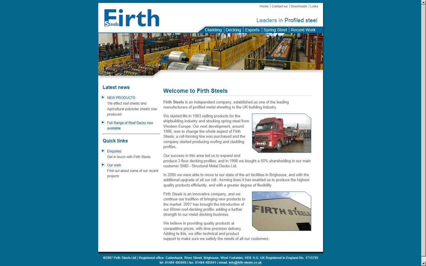 Firth Steels Website