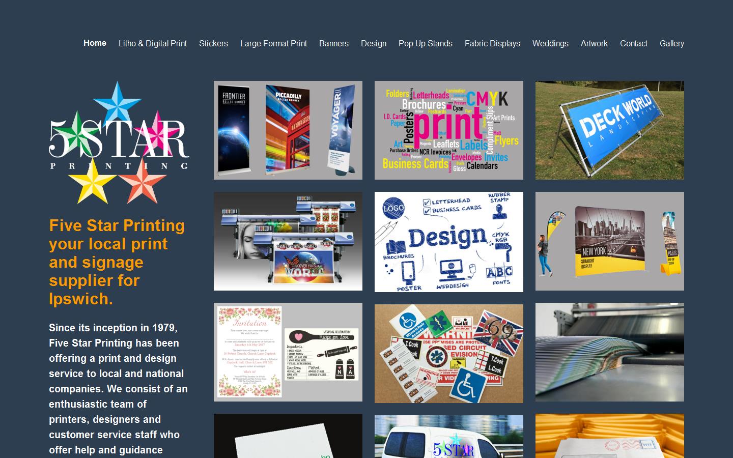 Five Star Printing Website