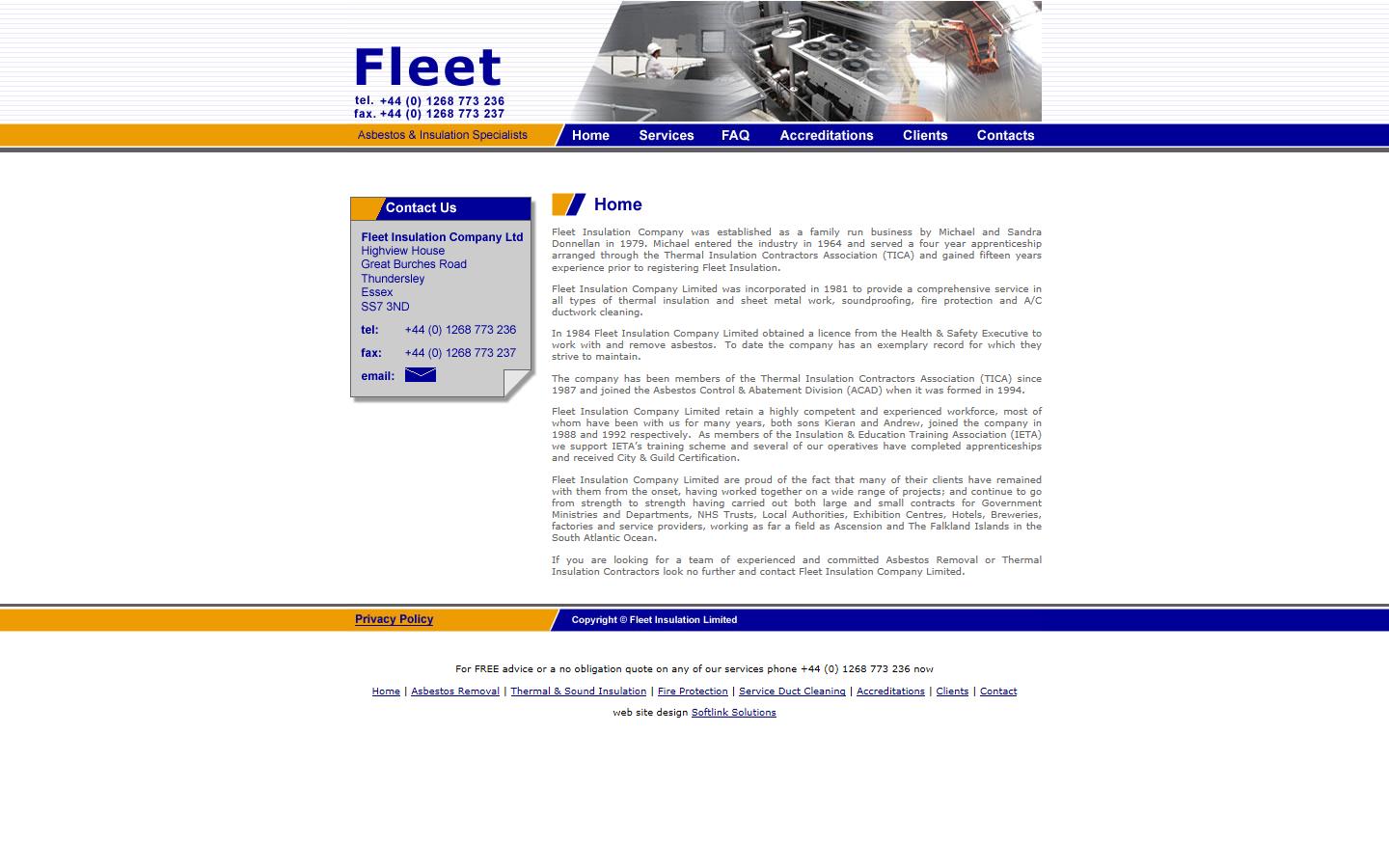 Fleet Insulation Co Ltd Website