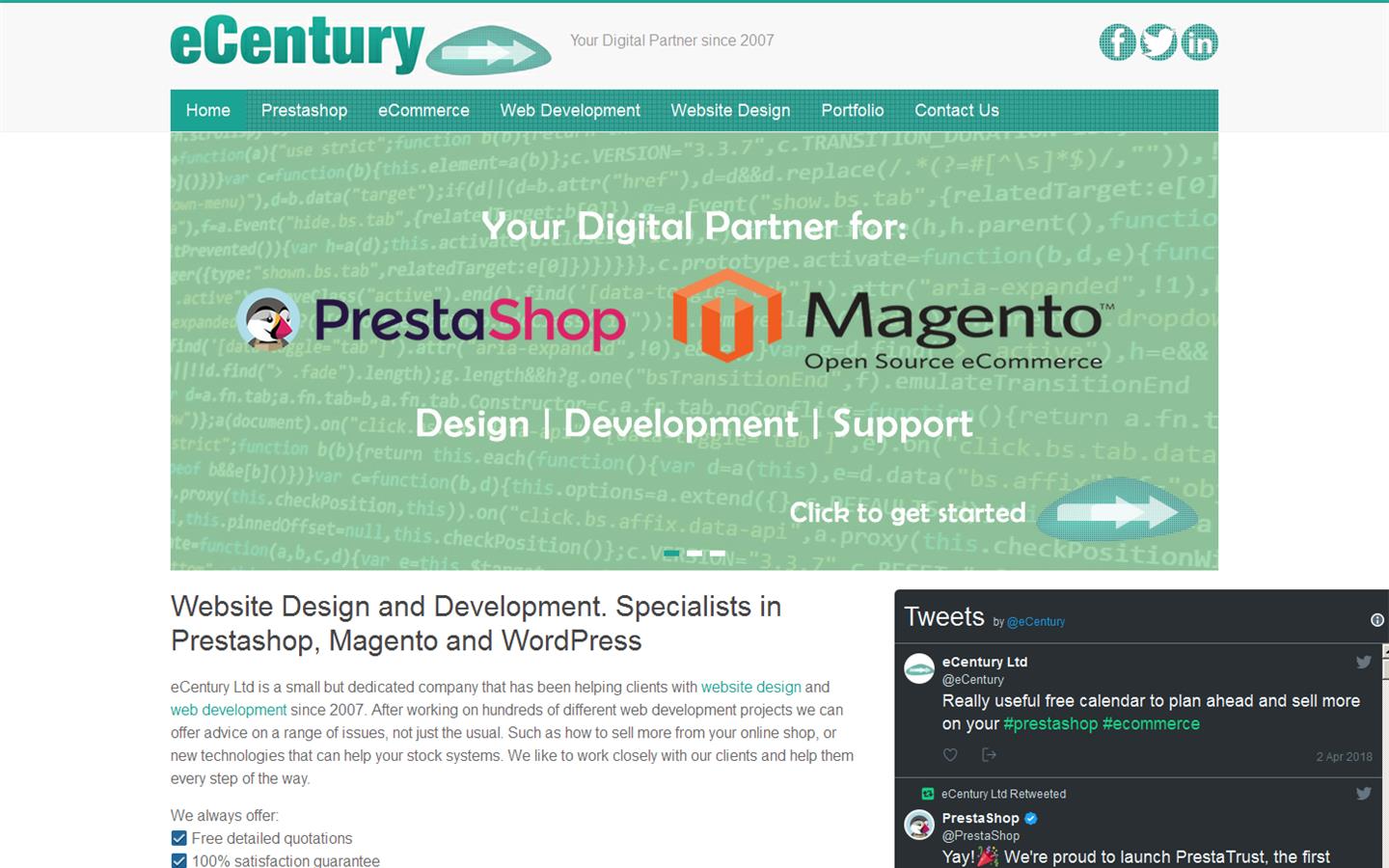 eCentury Website Design Website