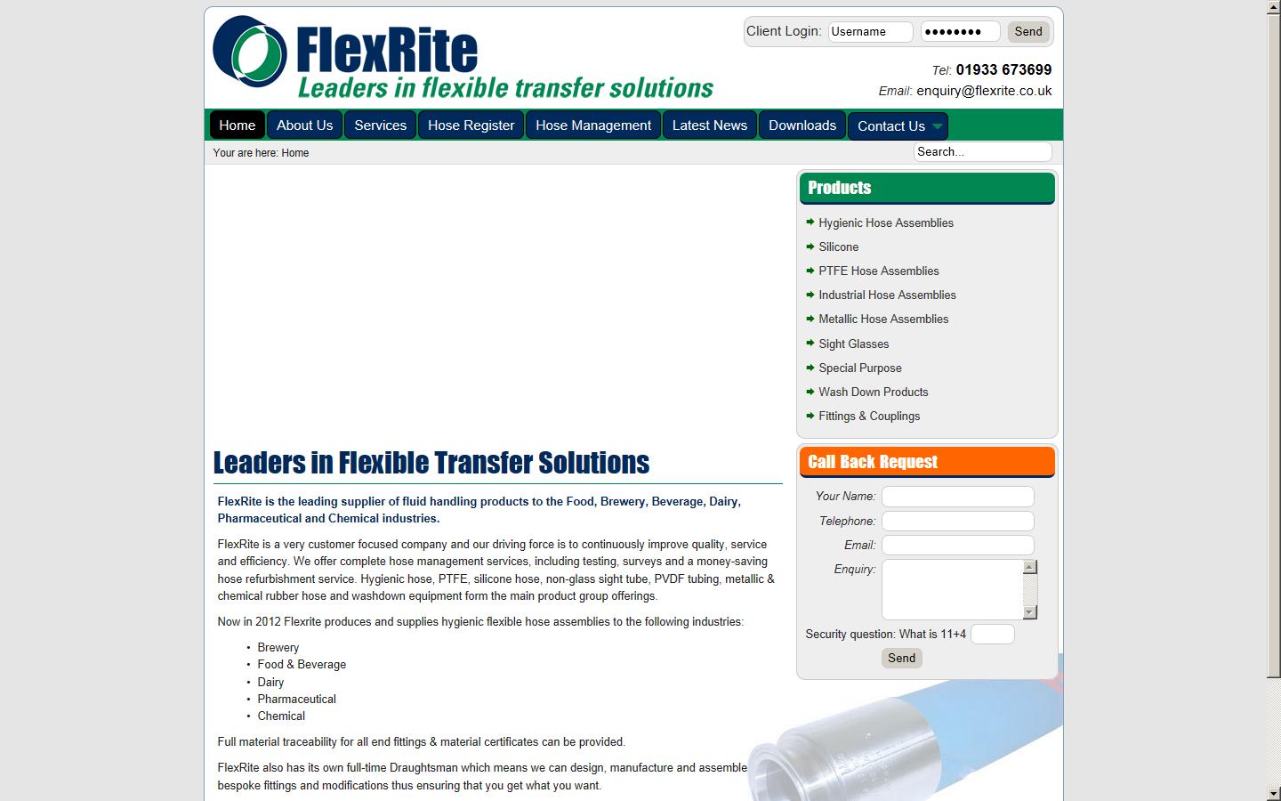 FlexRite Chemgiene Website