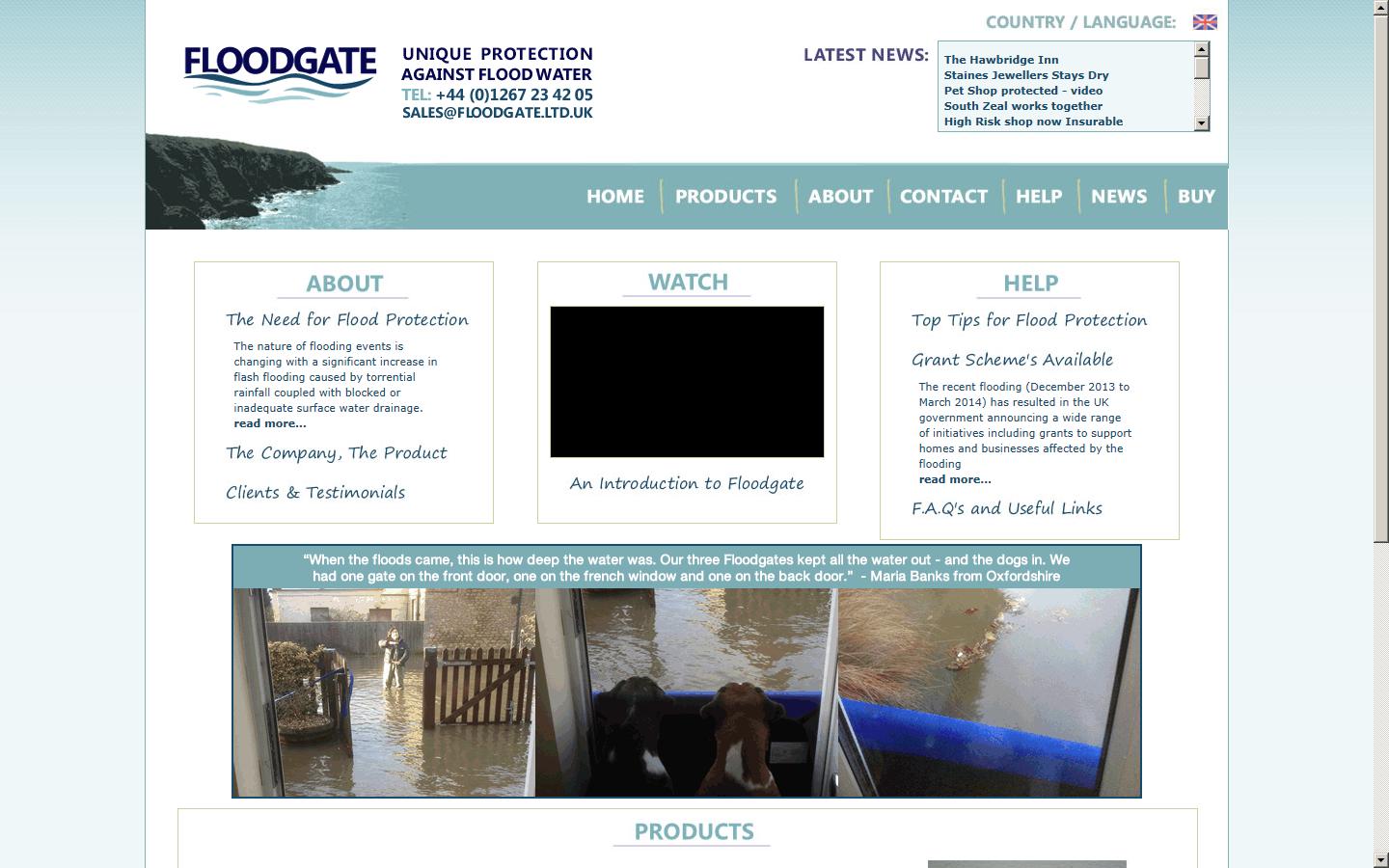 Floodgate Ltd Website