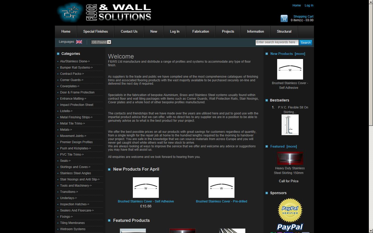 Floor and Wall Solutions Website