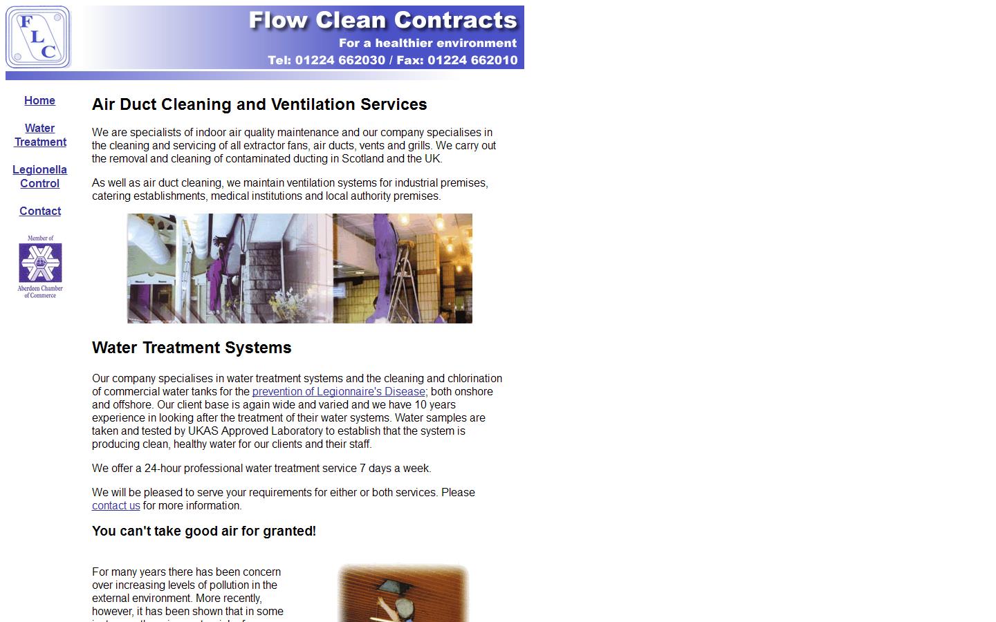 Flow-Clean Contract Website