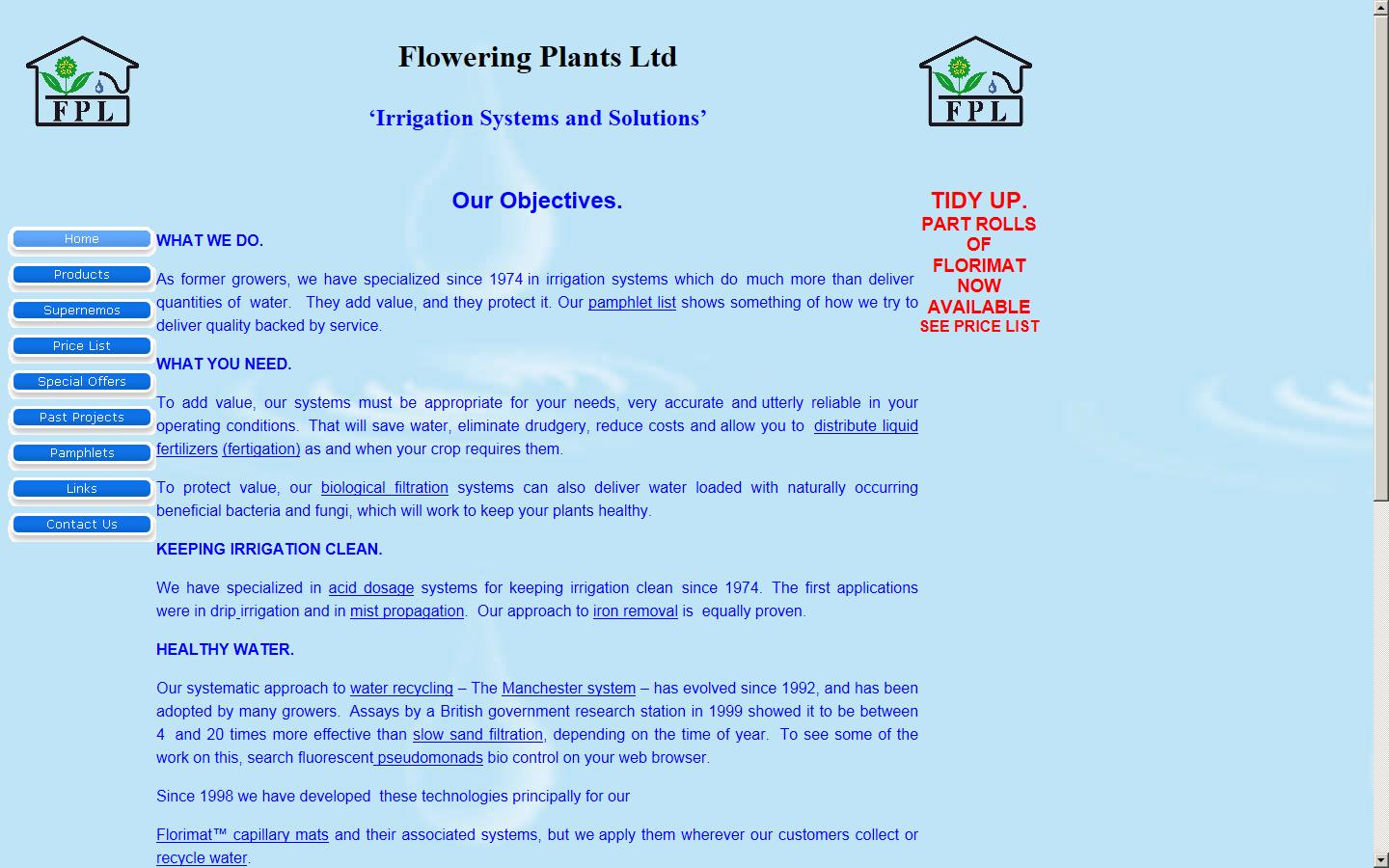 Flowering Plants Ltd Website