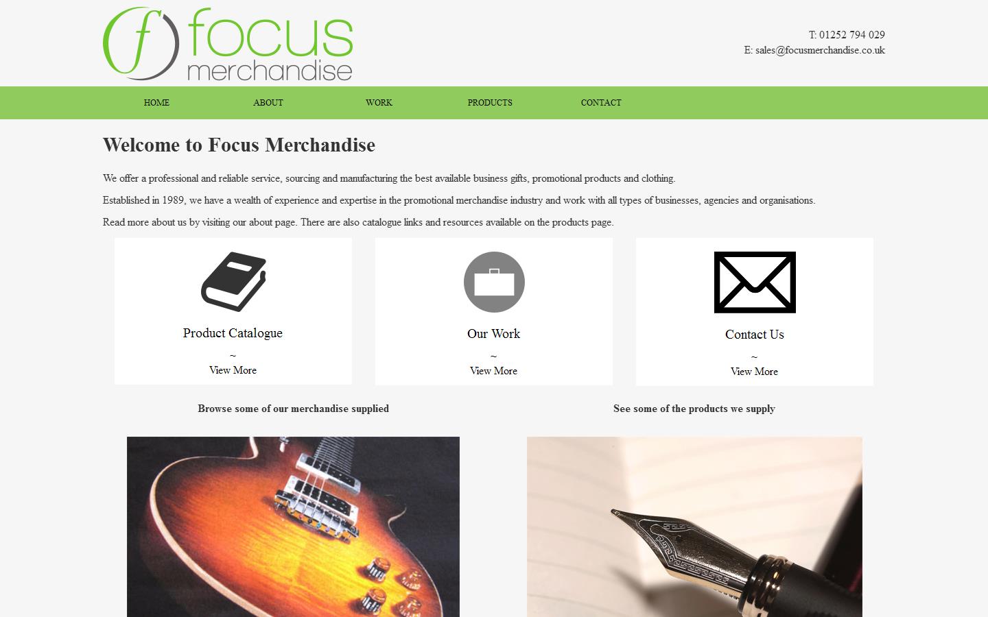 Focus Merchandise Website