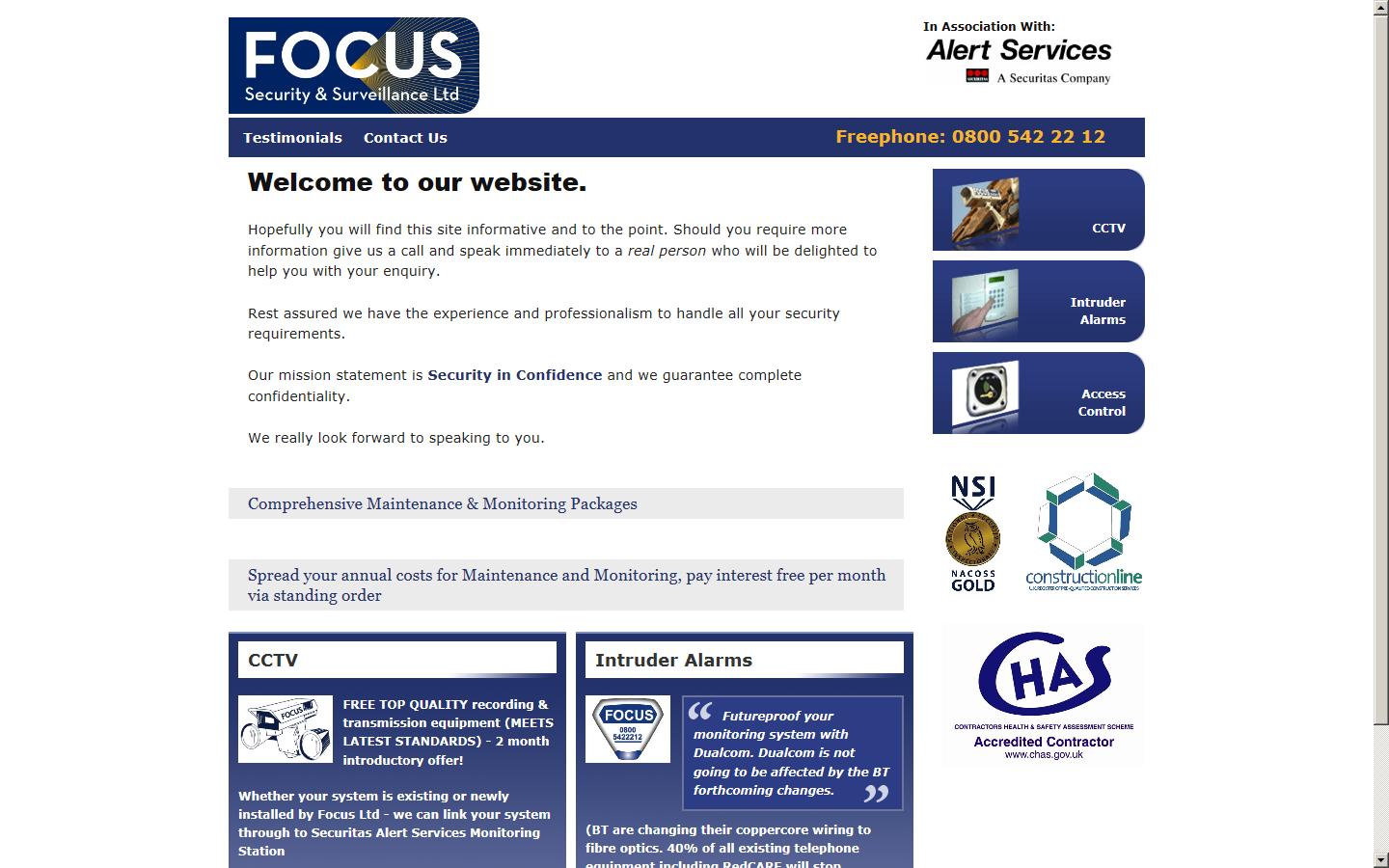 Focus Security Website