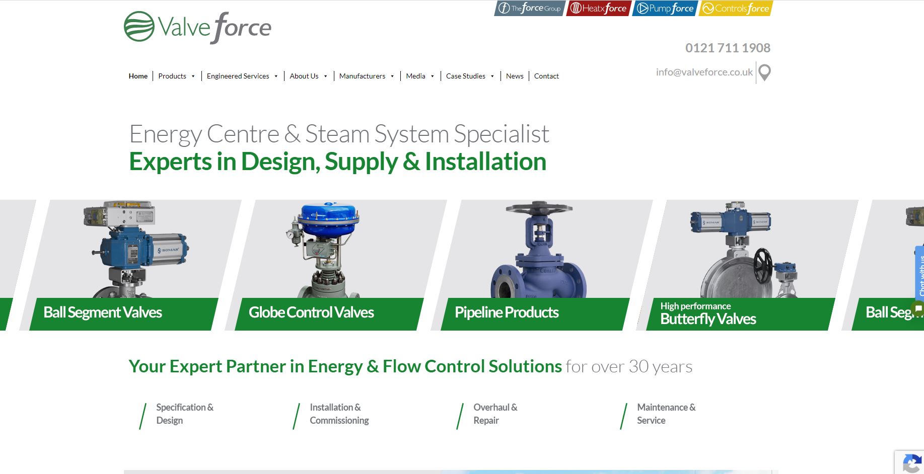 Valve Force Ltd Website