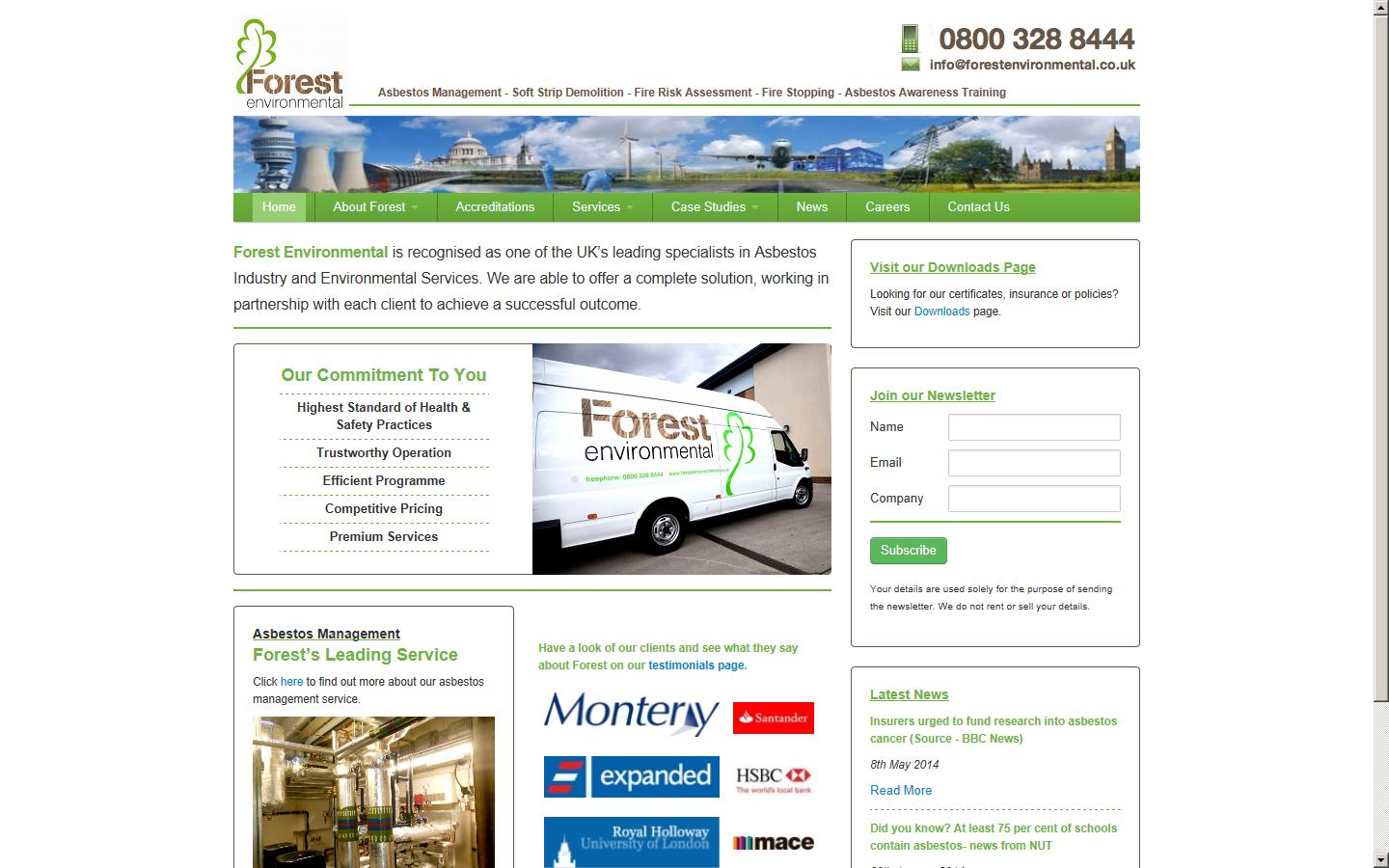 Forest Environmental Ltd Website