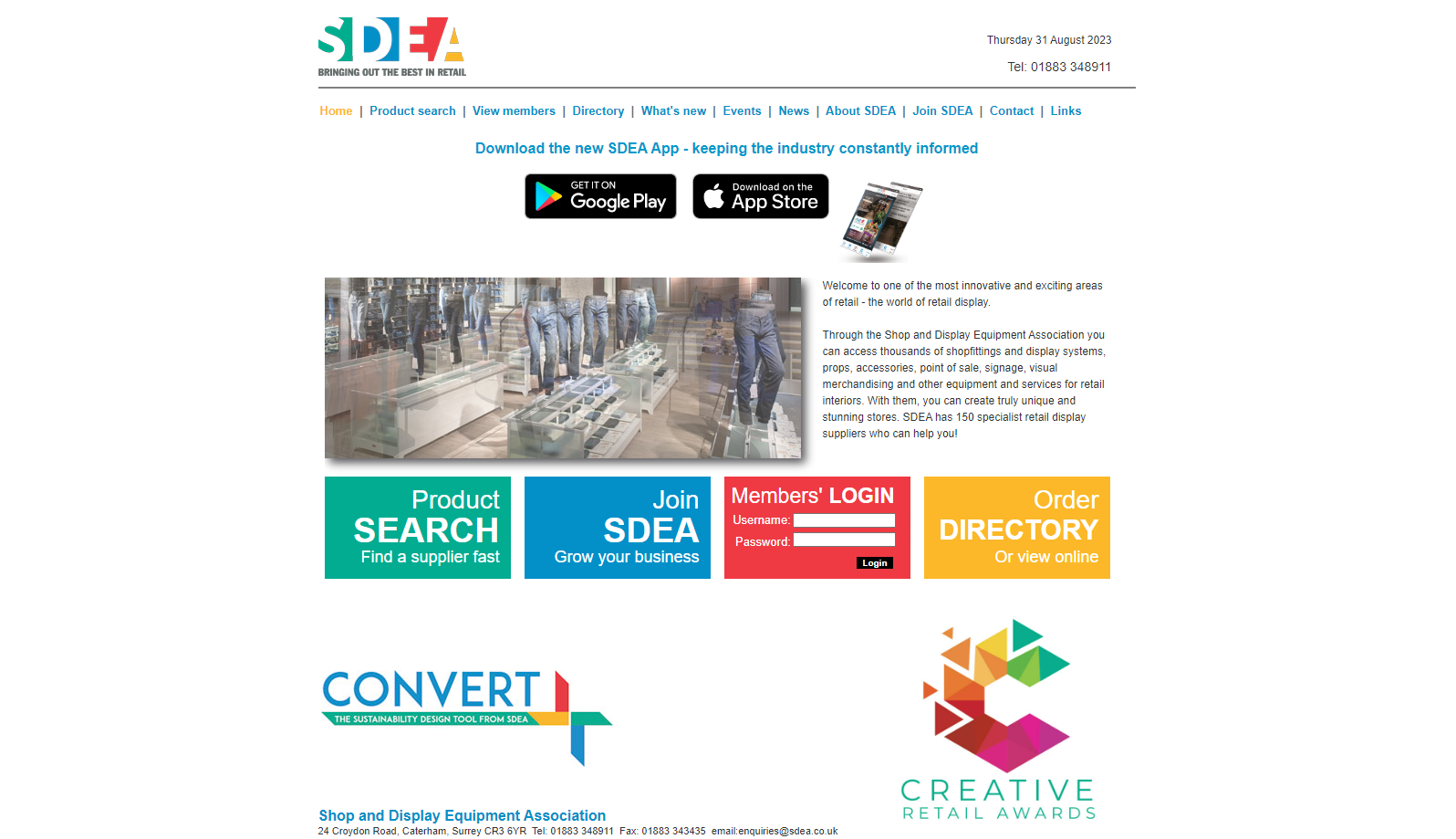 Shop and Display Equipment Association Website