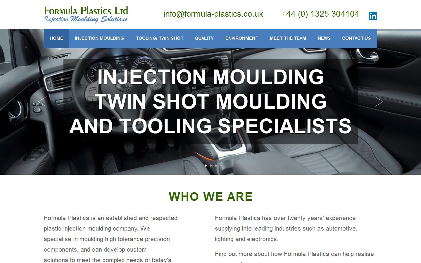 Formula Plastics Ltd Website