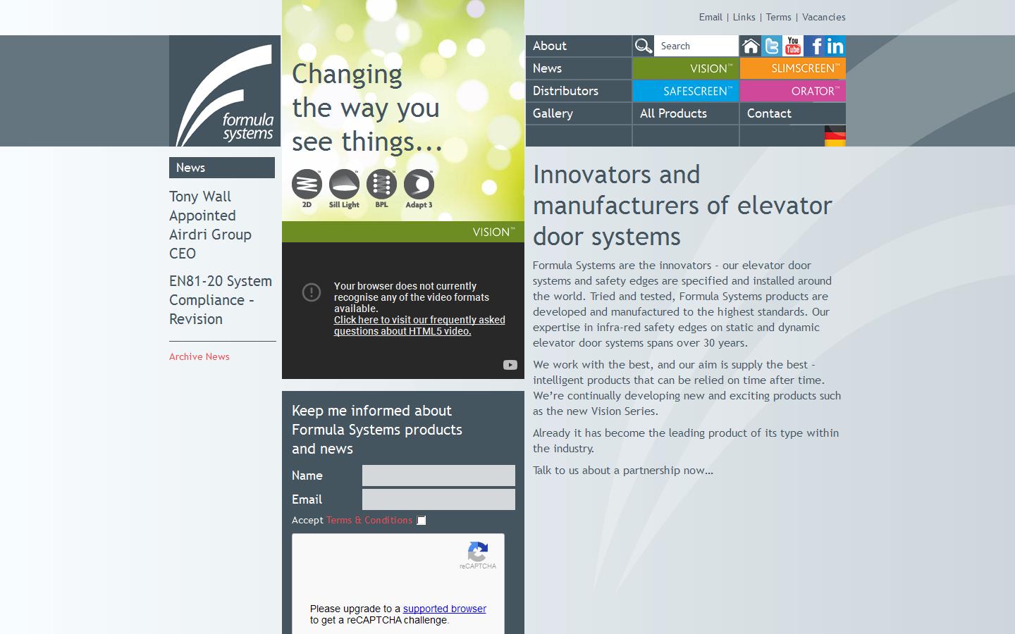 Formula Systems Website