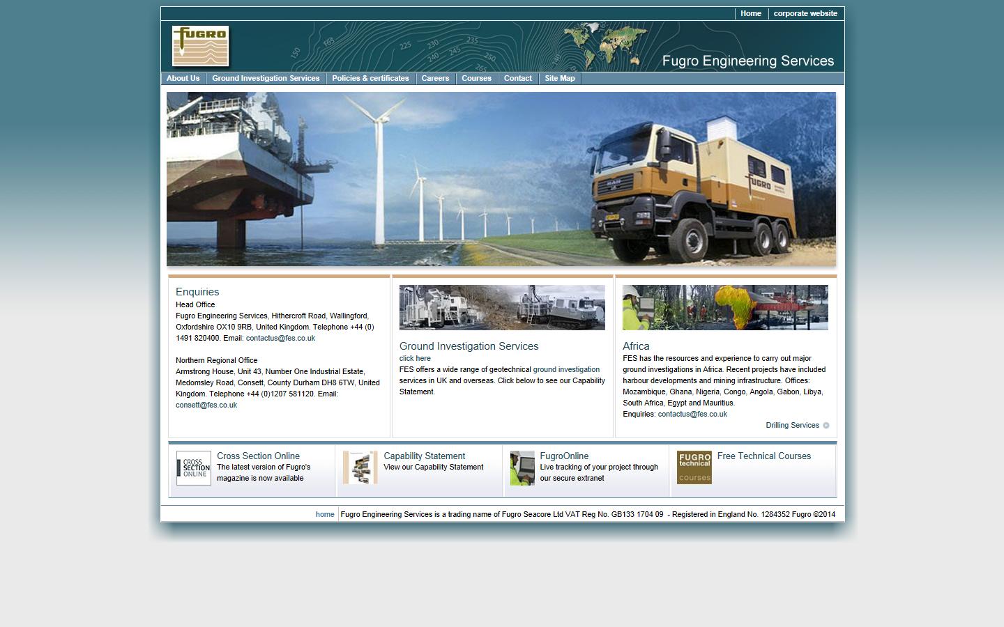 Fugro Engineering Services Ltd Website