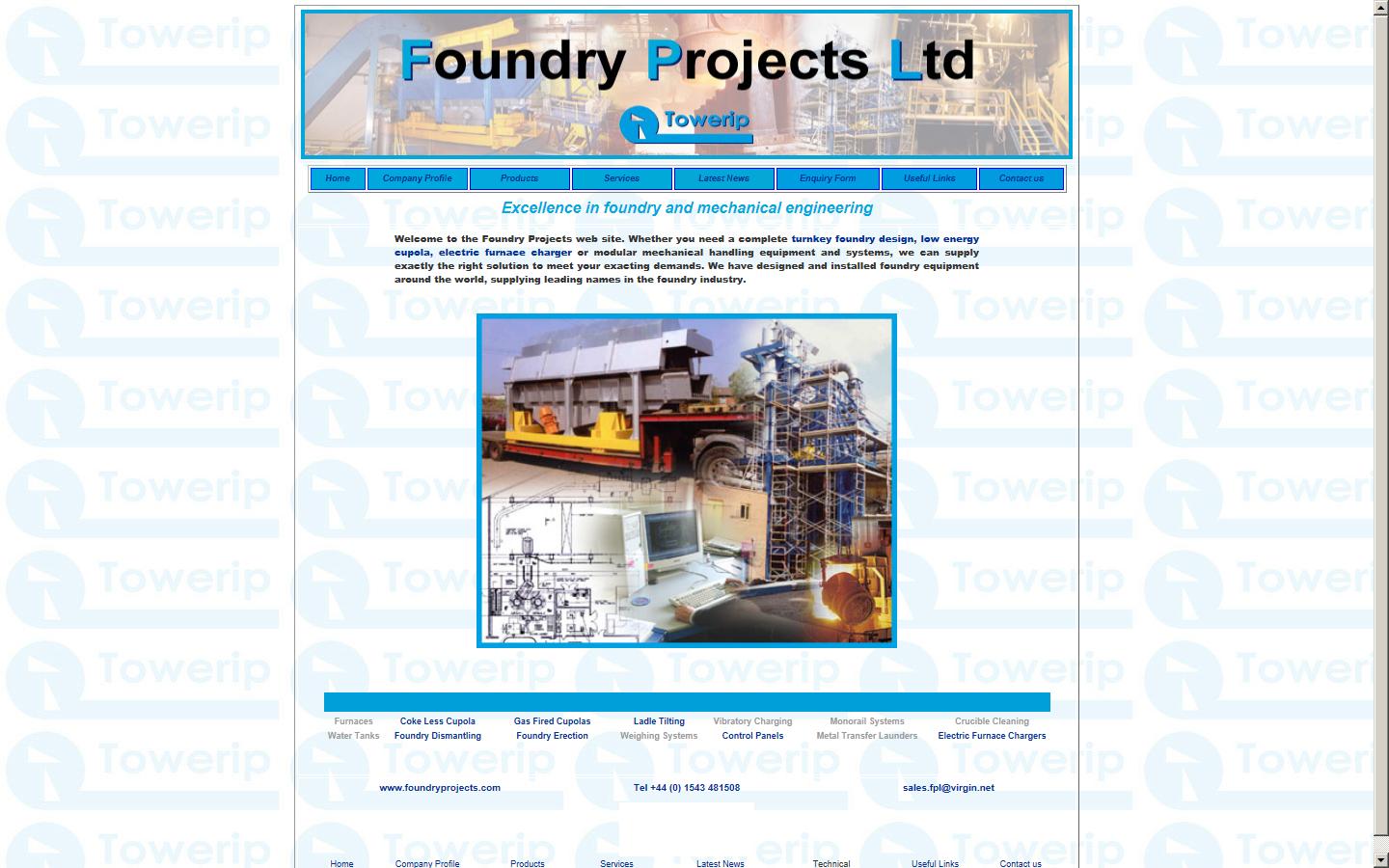 Foundry Projects Ltd Website