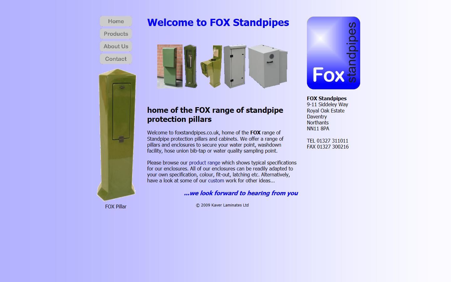 foxstandpipes Website