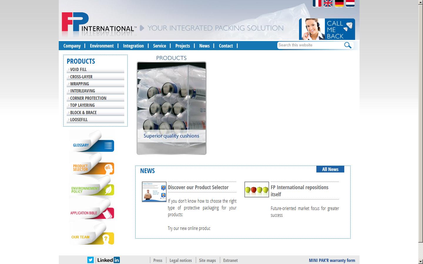 FP International (UK) Ltd Website