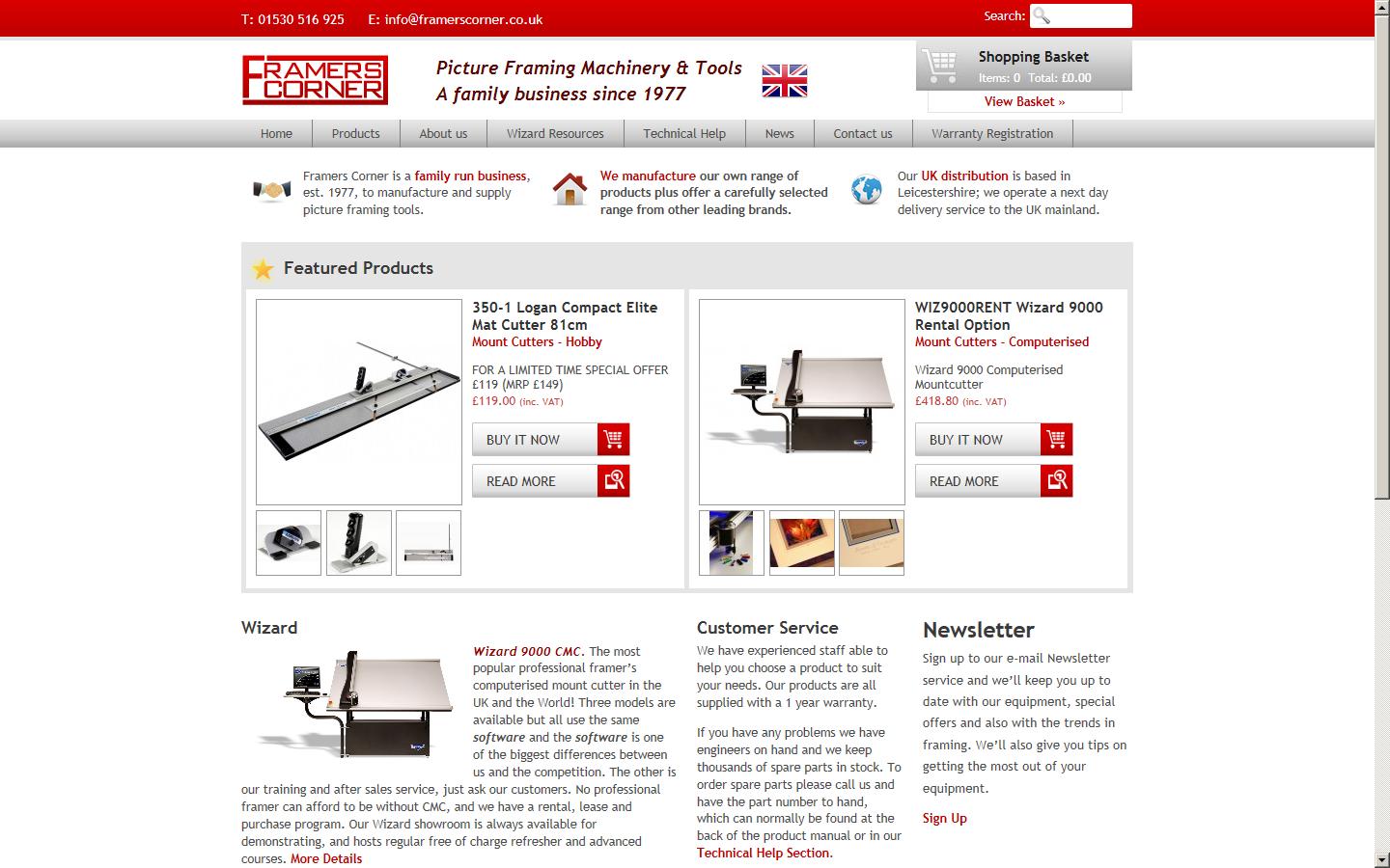 Framers Corner Website