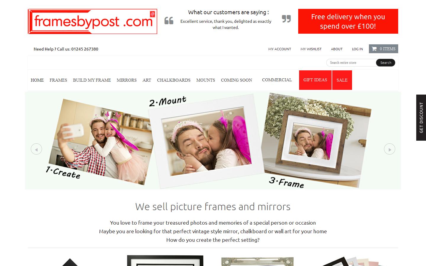 Frames By Post Ltd Website