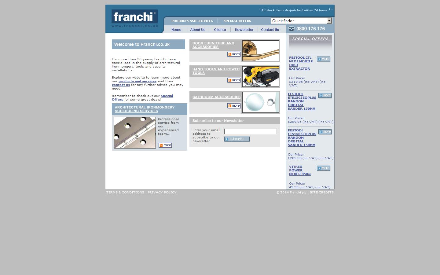 Franchi Locks & Tools Website