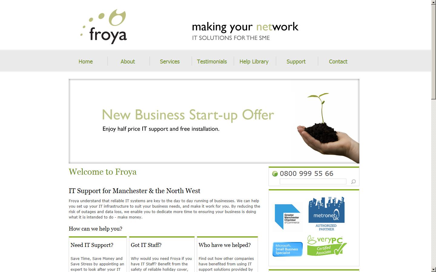 Froya Limited Website
