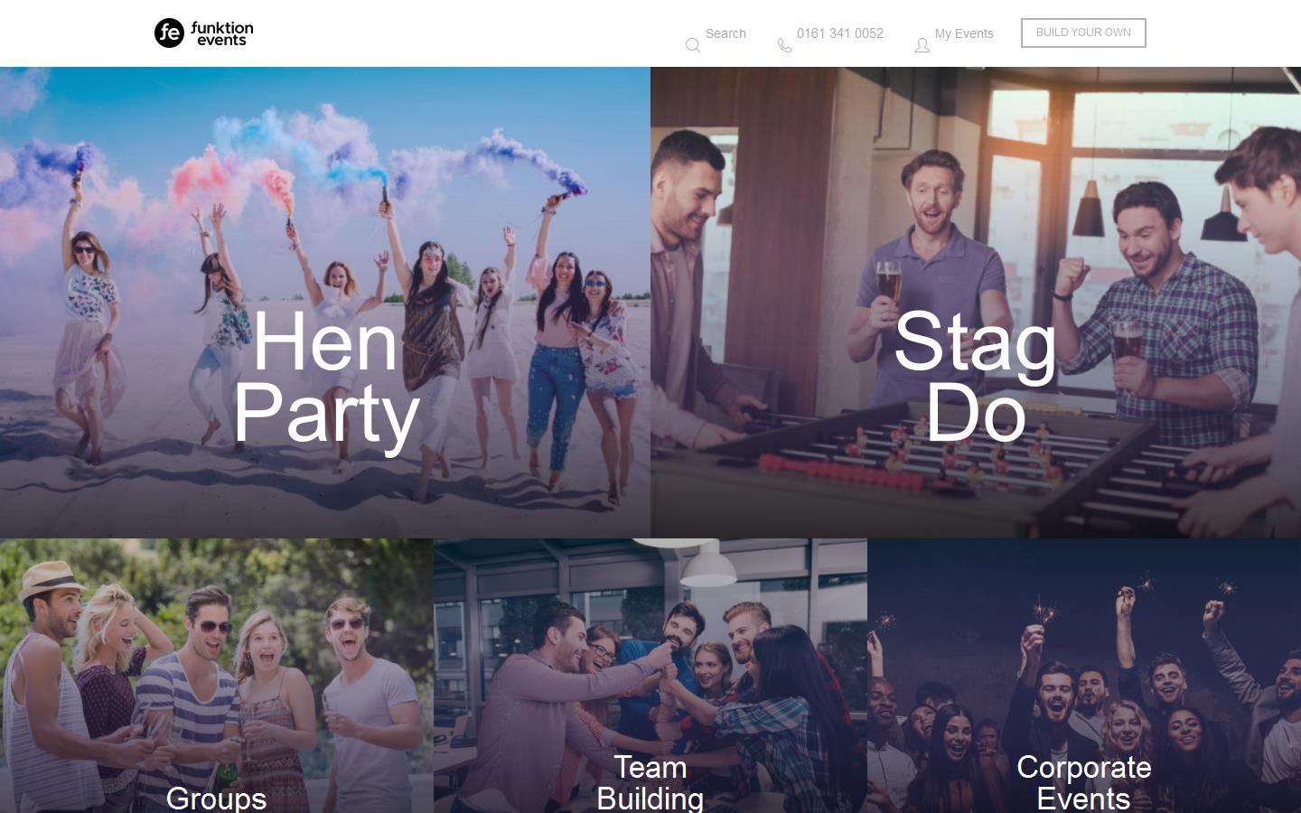 Funktion Events Website