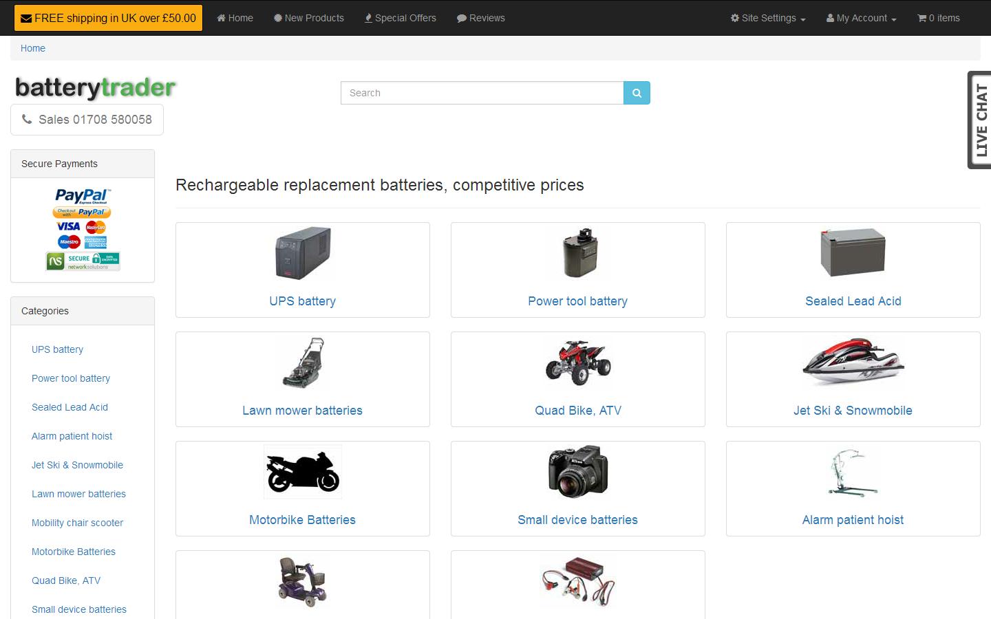 Battery Trader Website