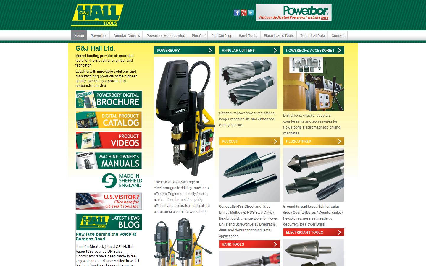 G&J Hall Ltd Website