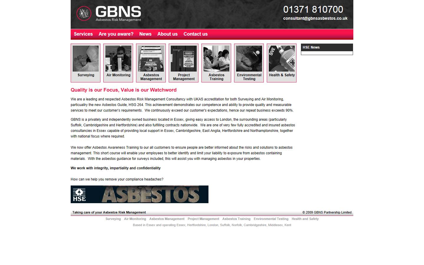 GBNS Partnership Ltd Website