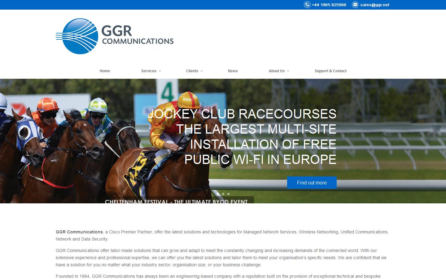 G G R Communications Ltd Website