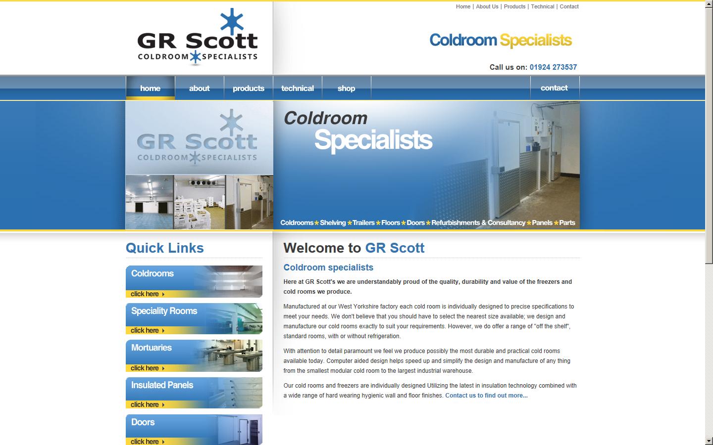 G R Scott Ltd Website