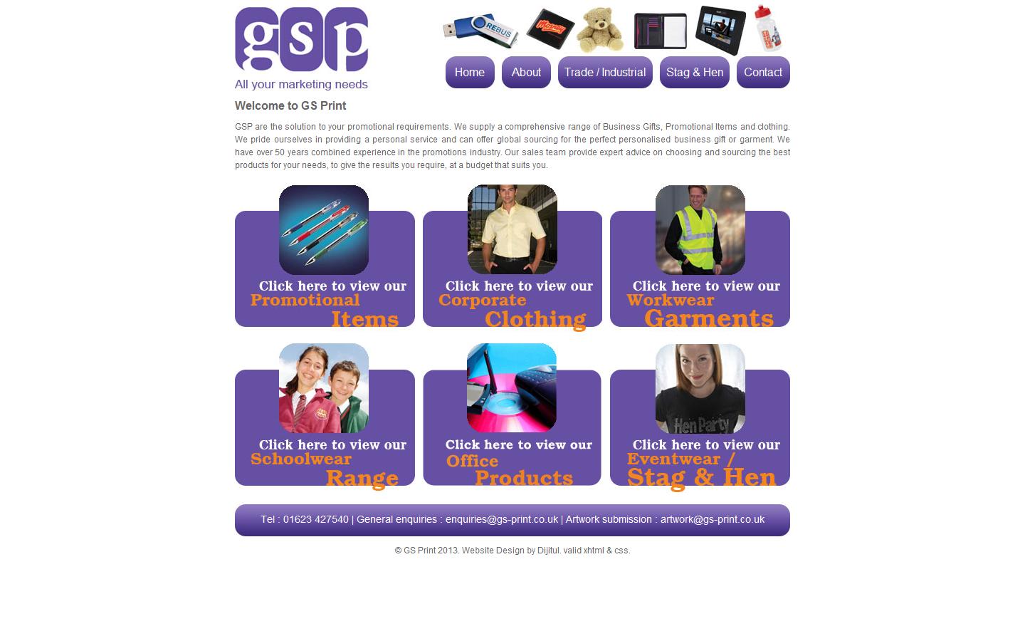 G S Print Ltd Website