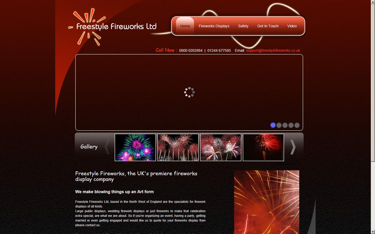 Freestyle Fireworks Ltd Website