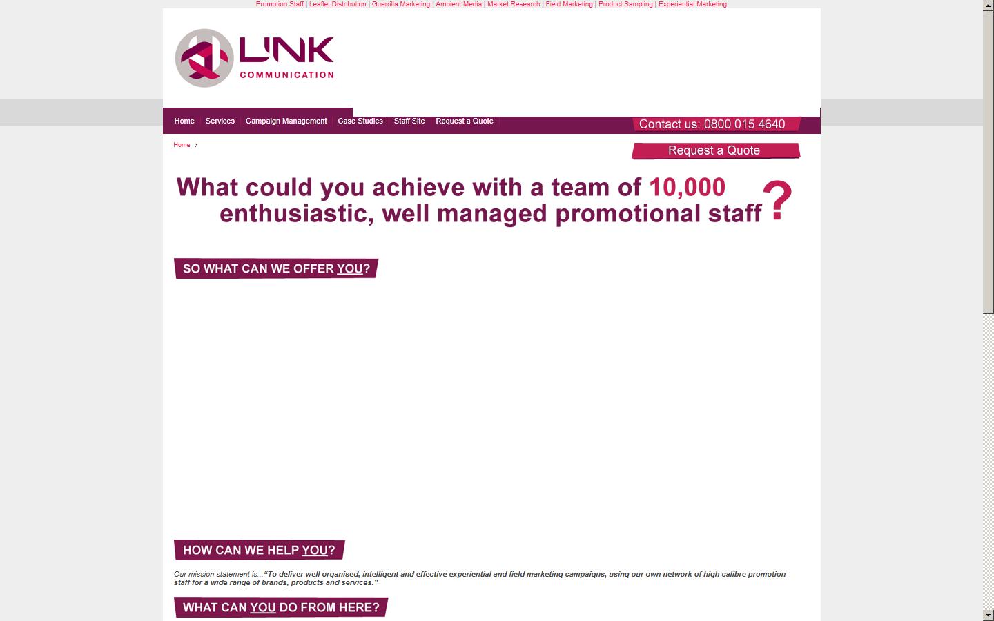 Link Communication Website