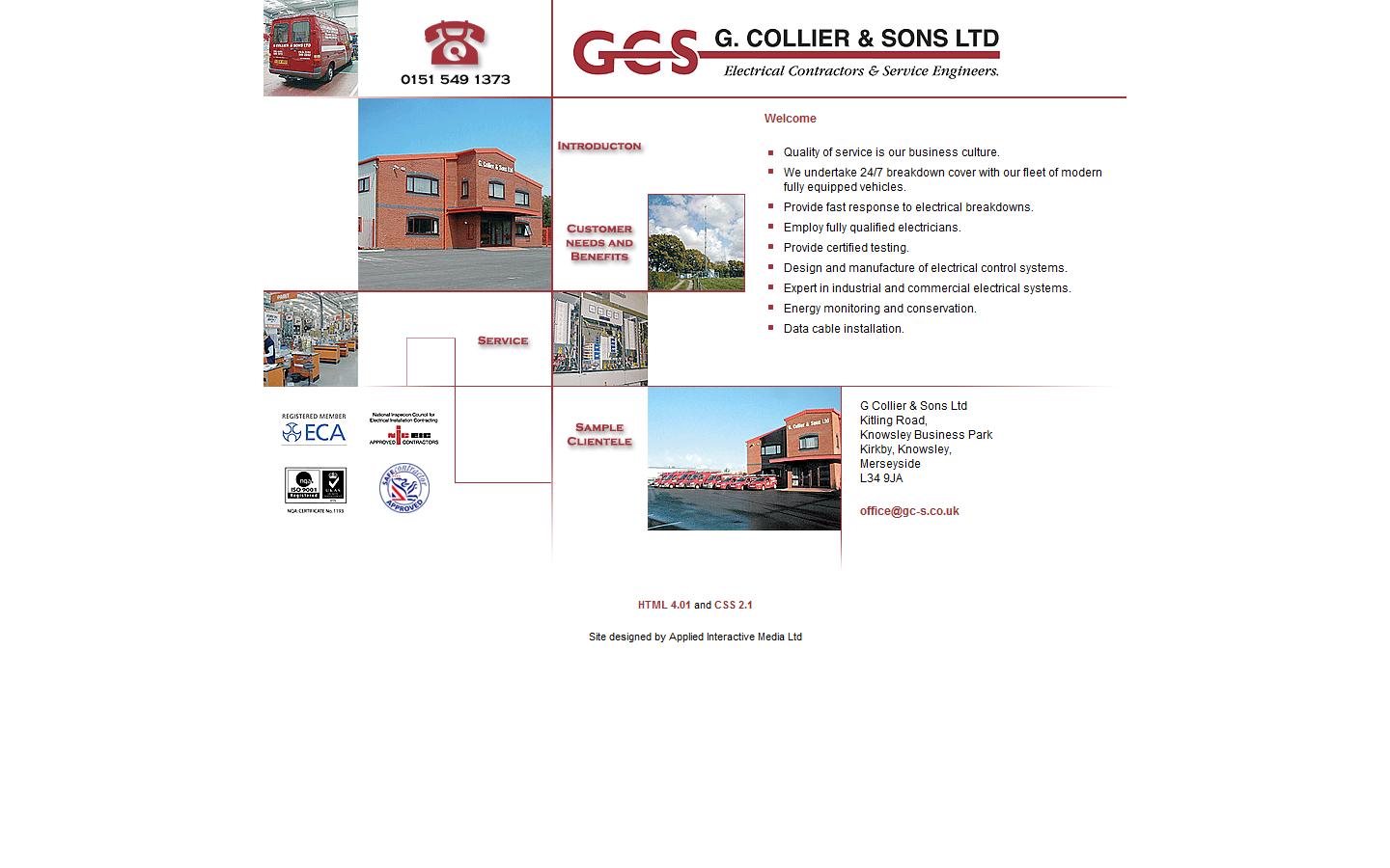 G. Collier & Sons Ltd Website