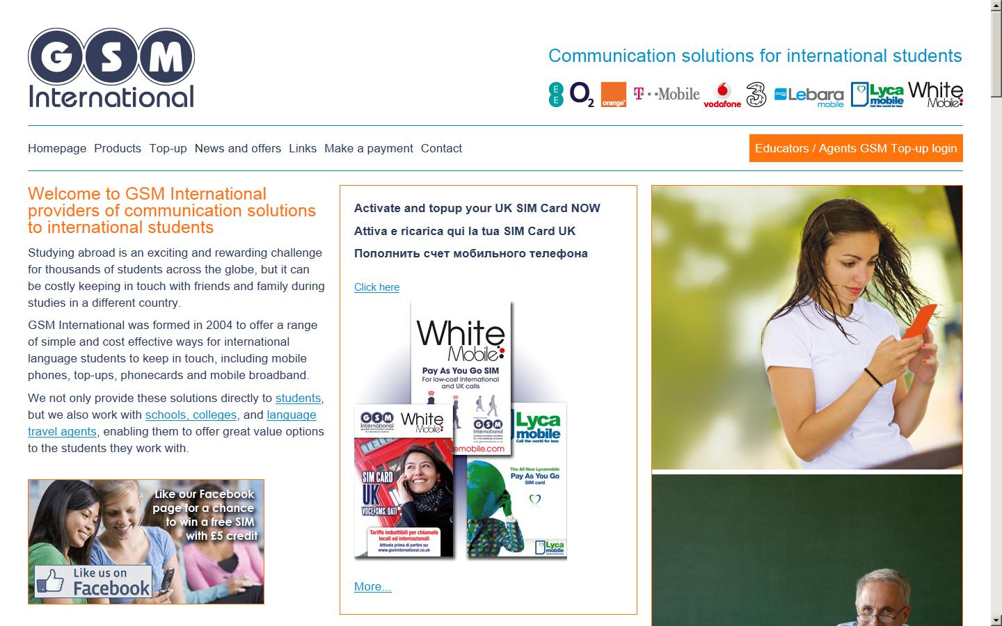 G S M International Website